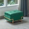 Fabulaxe Velvet Storage Ottoman Stool Box with Abstract Golden Legs - Decorative Sitting Bench, Green Small QI003939.GN - alternate 8